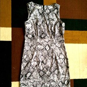 Snake print dress